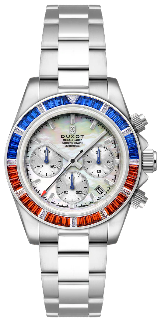 Duxot Accelero Rainbow Chronograph Pearl White DX-2064-11