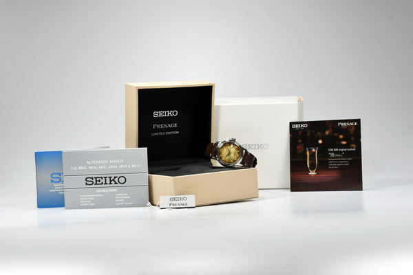 Seiko Presage SRPF43J1 Cocktail Time Hojicha Limited Edition (Pre-owned)