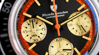 Nivada Grenchen Chronoking Paul Newman Orange 87034Q17 (Pre-owned)