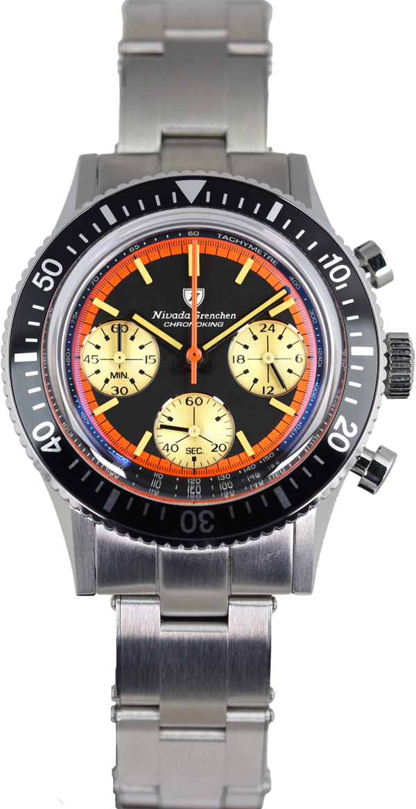 Nivada Grenchen Chronoking Paul Newman Orange 87034Q17 (Pre-owned)