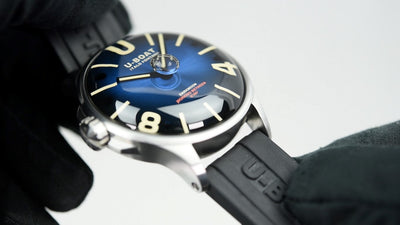 U-Boat Darkmoon 40mm Blue SS 9021/A (Pre-owned)