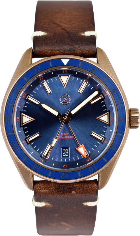 Zelos Horizons GMT Bronze Cobalt Blue (Pre-owned)