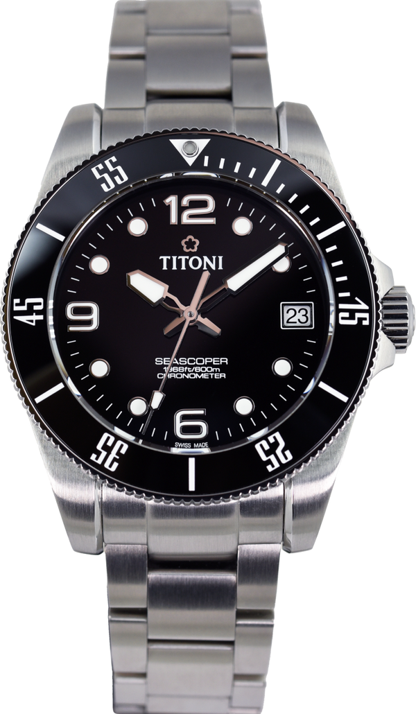 Titoni Seascoper 600 Chronometer 83600 S-BK-256 (Pre-owned)