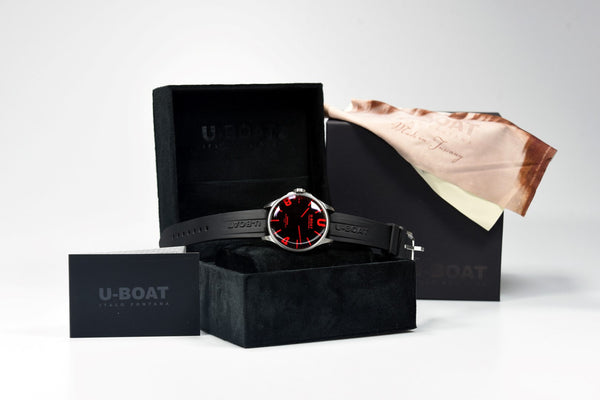 U-Boat Darkmoon 44mm Red Glass SS 8465/A (Pre-owned)