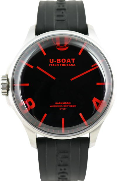 U-Boat Darkmoon 44mm Red Glass SS 8465/A (Pre-owned)