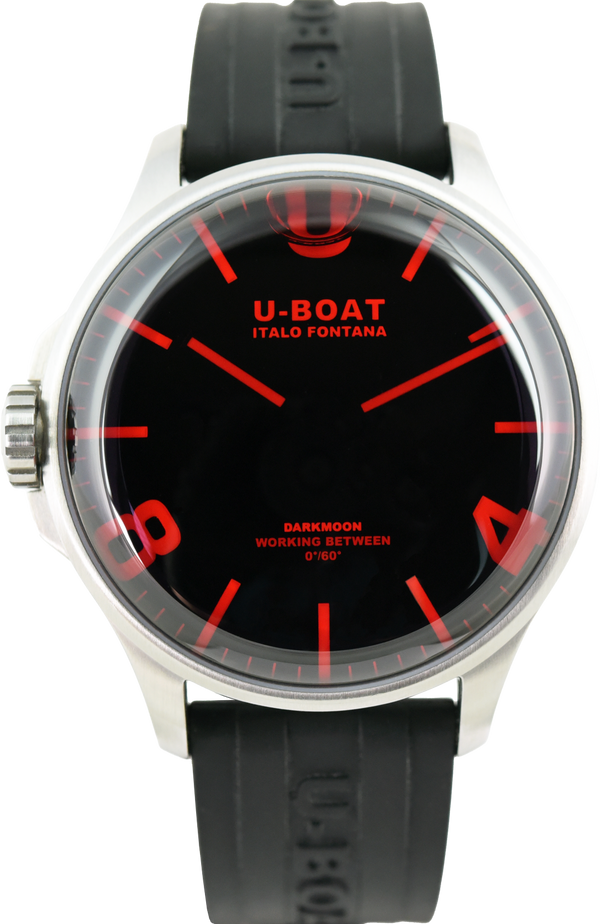 U-Boat Darkmoon 44mm Red Glass SS 8465/A (Pre-owned)