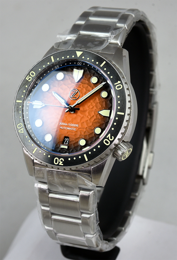 Zelos Mako Diver Hammered Orange (Pre-owned)