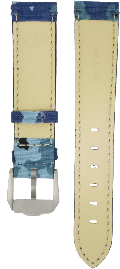 Squale Blue Camouflage Strap CINMICRMIM Blasted 20mm