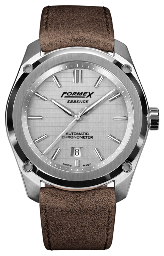 Formex Essence Chronometer Silver Leather