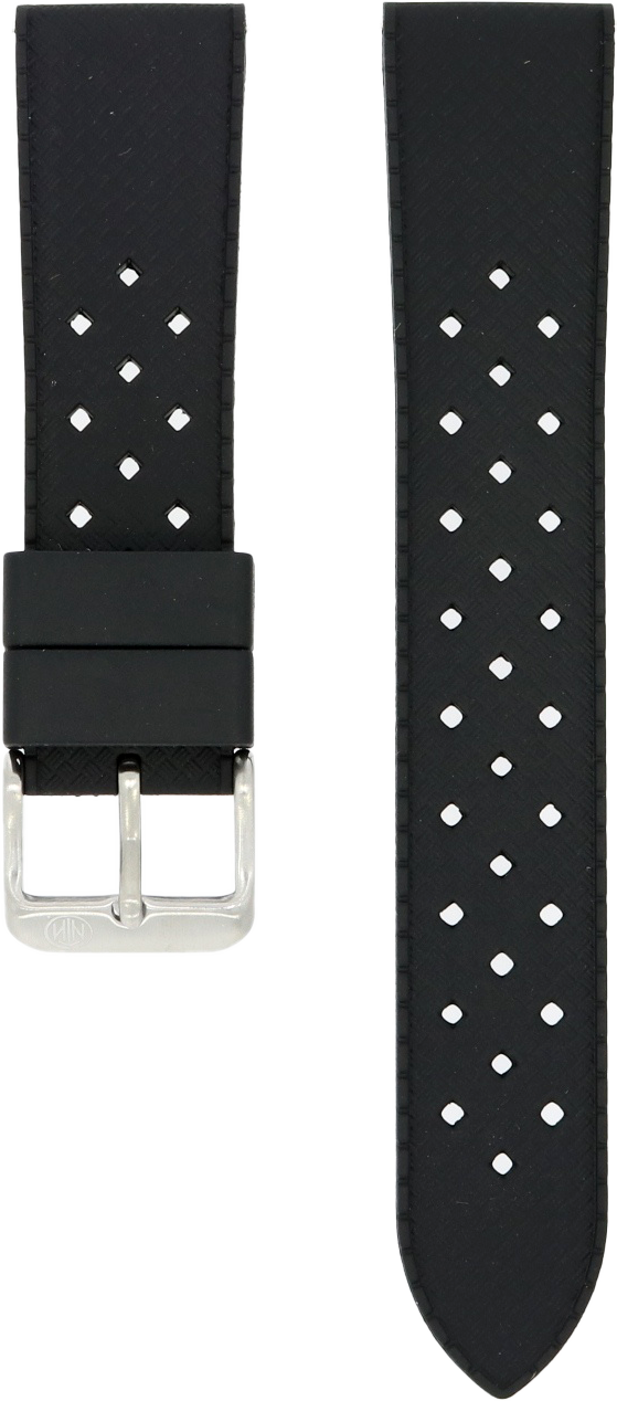 NTH Black Tropic Rubber Strap 20mm