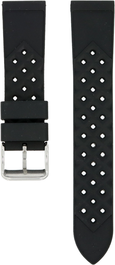 NTH Black Tropic Rubber Strap 20mm