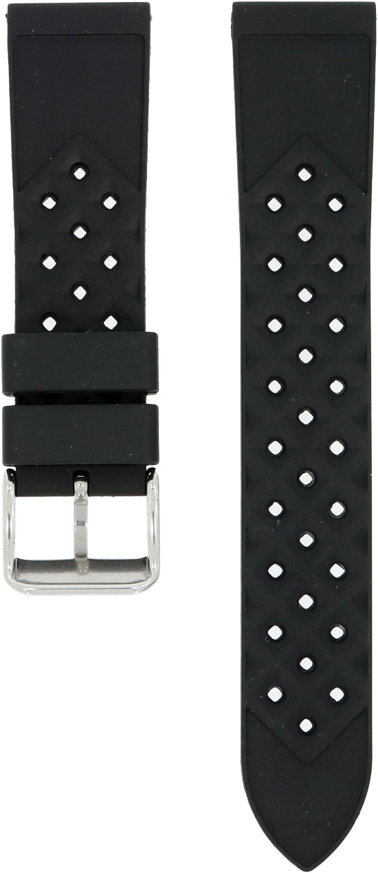 NTH Black Tropic Rubber Strap 20mm