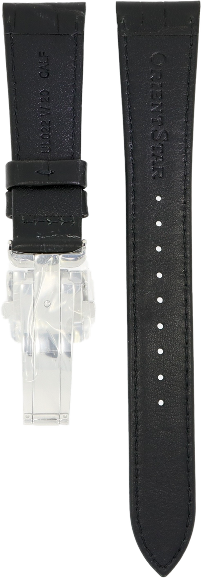 Orient Star Black Leather Strap 20mm UL022014J0