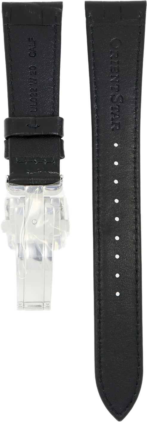 Orient Star Black Leather Strap 20mm UL022014J0