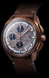 Zelos ZX-6 Bronze Mechaquartz Chronograph Meteorite