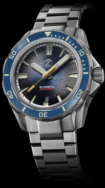 Zelos Swordfish TI 42mm Whirlpool Blue